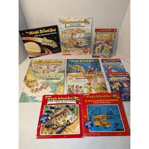 Vintage 1990's 12 The Magic School Bus Children's Books Scholastic HC Chapter
